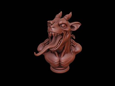 Chupacabra Beast Bust