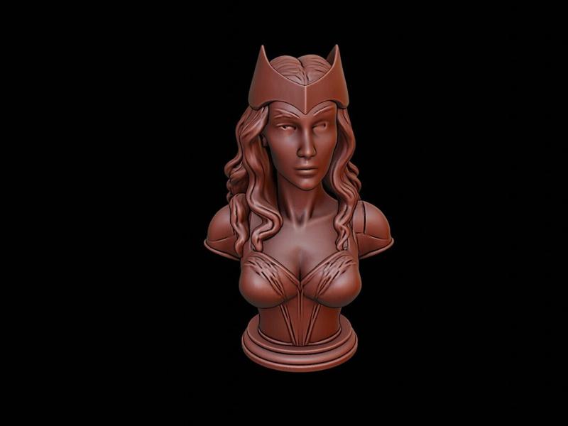 Scarlet Witch Bust