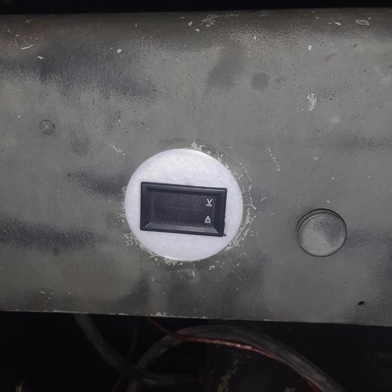 2" gauge hole to rectangular digital gauge.