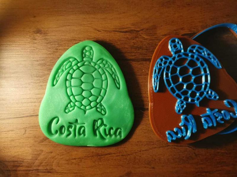 COOKIE CUTTER, FRAME COOKIE CUTTER, FONDANT CUTTER, COOKIE CUTTER, EDIBLE PASTAS, COLD PORCELAIN AND/OR CERAMIC TURTLE(TORTUGA) COSTA RICA