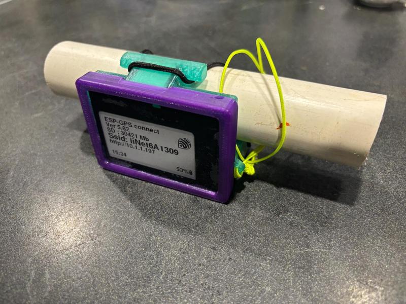 Integrated boom mount for Jan Heylen's DIY GPS