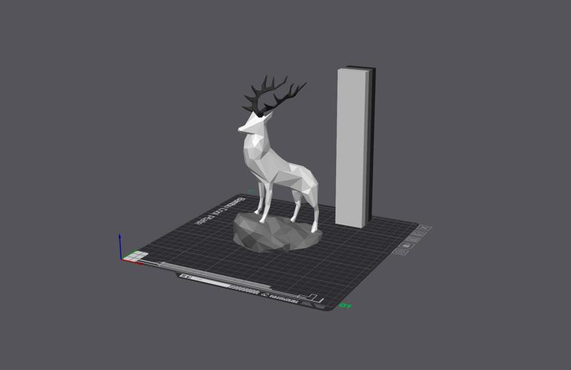 Deer - Low Poly (Decoration) Painted