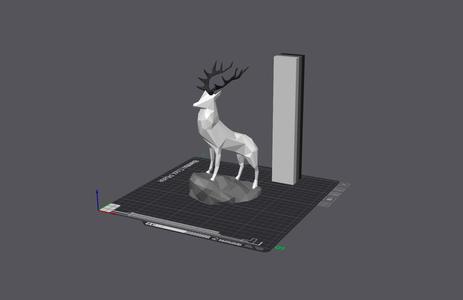 Deer - Low Poly (Decoration) Painted