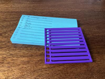 Post-it note Checkbox List Stencil