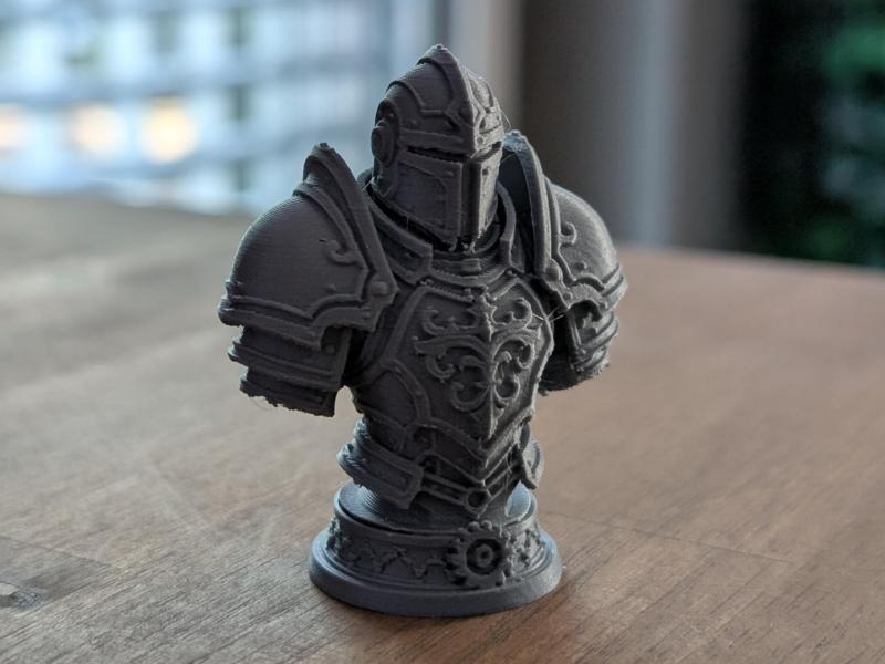 Armored Knight Bust Statue
