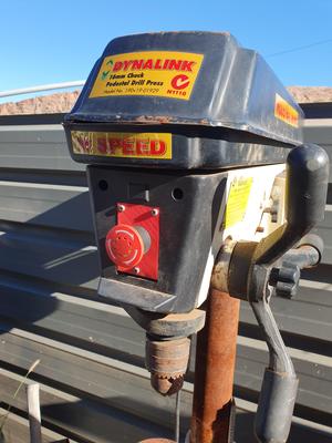 drill press emergancy stop switch mount panel