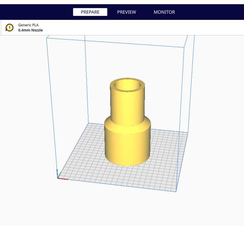Reduçao cano de PVC 75x50