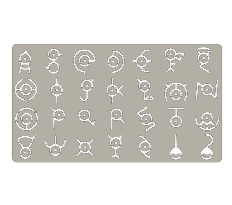 Pokemon Alphabet Drawing Template (fusion360)