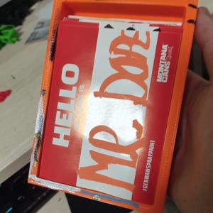 box  for hello my name sticker