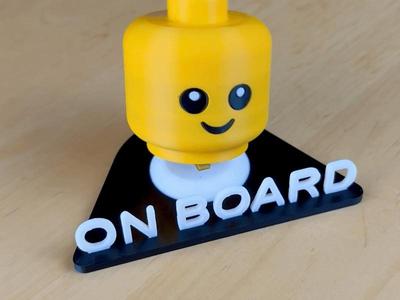 Baby On Board Mini Figure Bobblehead