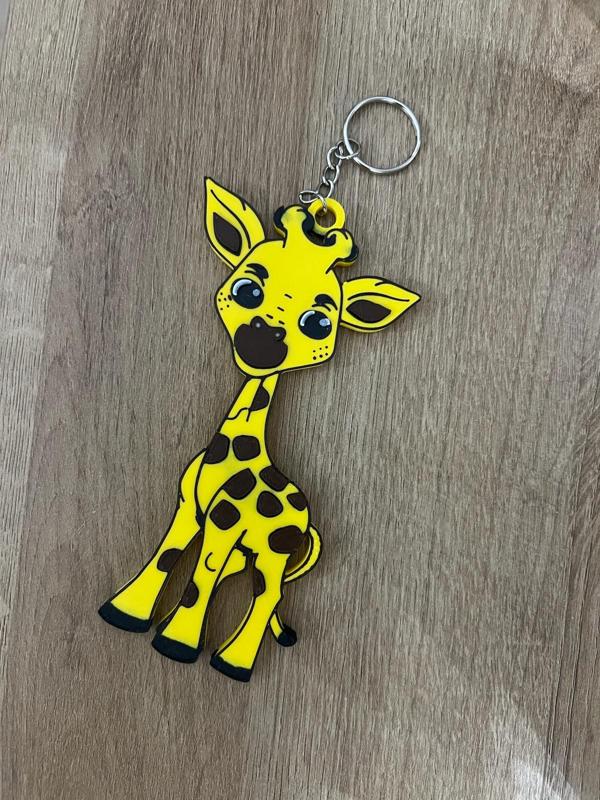 4 Color Giraffe Zipper pull