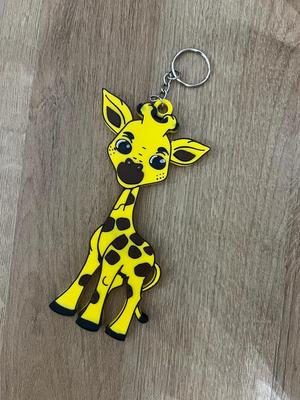 4 Color Giraffe Zipper pull