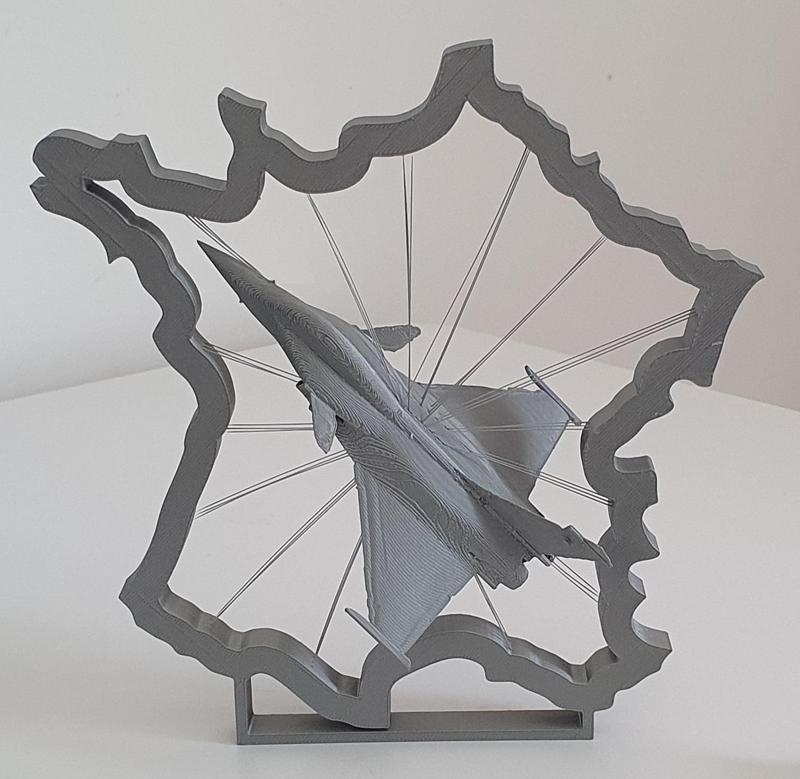French Dassault Rafale - String Art