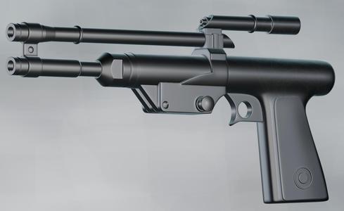 Blaster from Mandalorian