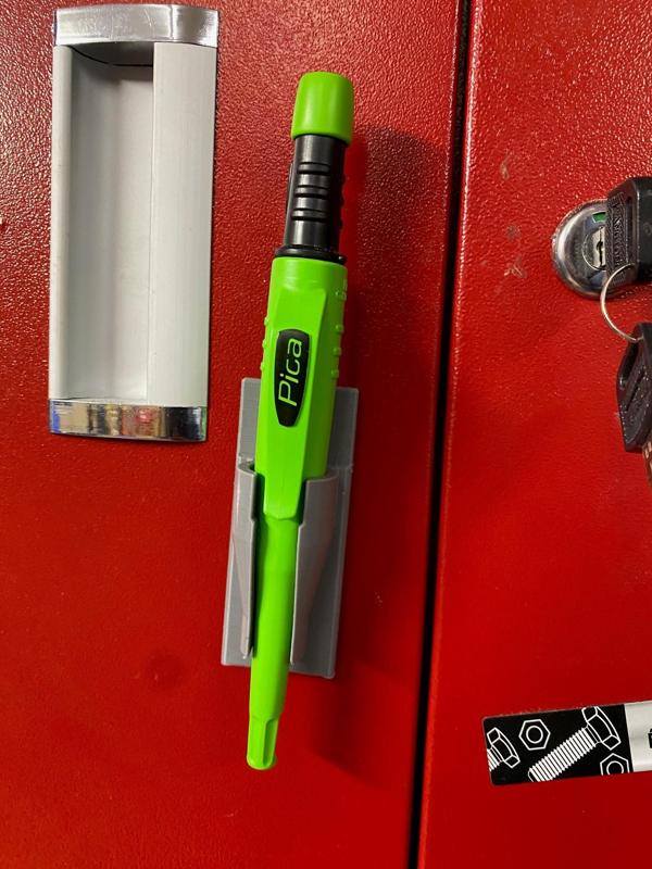 Magnetic holder for pica dry pencil