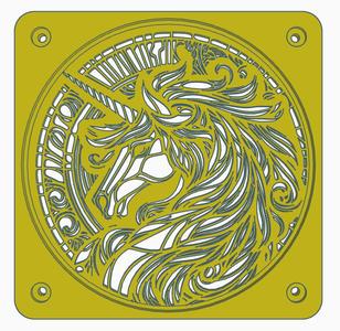 Fan cover: Unicorn (140 mm)