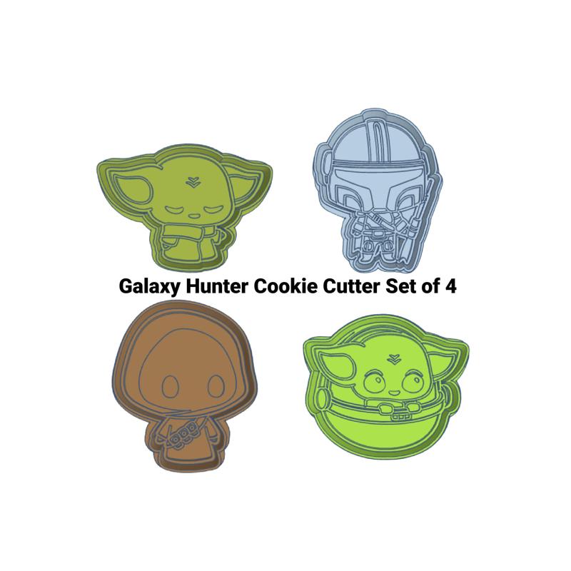 Galaxy Hunter Cookie Cutters Set of 4 STL FILES