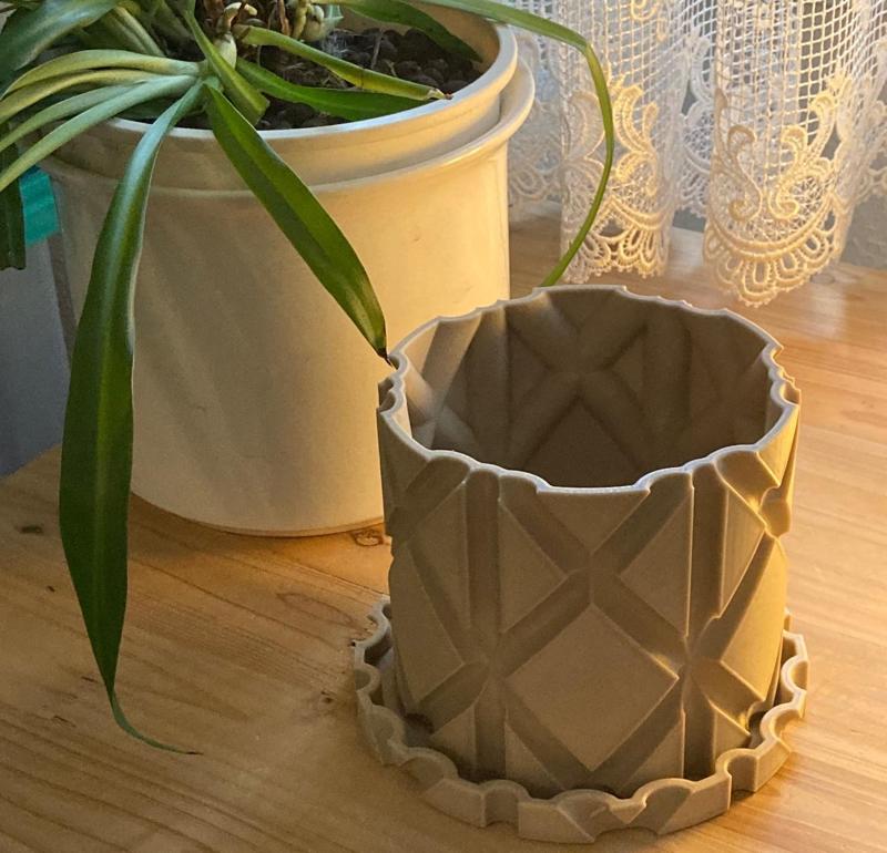 Planter #8 - Earthy Themed Planter Pot