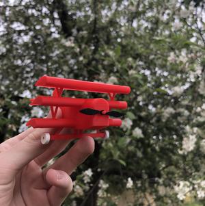 LITTLE PLANE RED BARON FOKKER DR.1 "RED BARON" CARICITURE