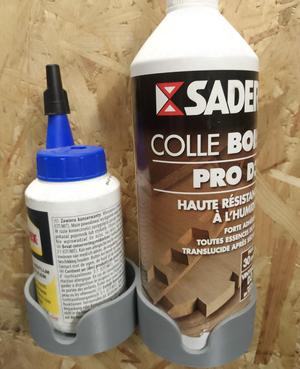 Wood glue pot wall support