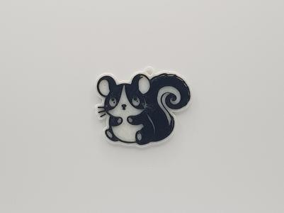 Mouse and Squirrel Hybrid Keychain