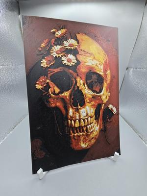 Skull with Flower HueForge