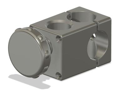 Sonnenschirmhalter für Rohrdurchmesser 42.5mm längs/quer (Balkongeländer)