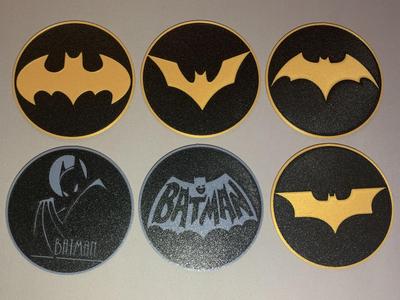 Batman Coasters | Set of 6 | Wayne Enterprises Holder