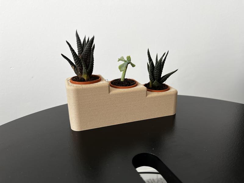 Parametric Flower Pot for 3 Plants