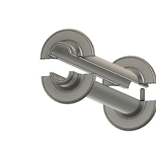 Weaving shuttle spindle