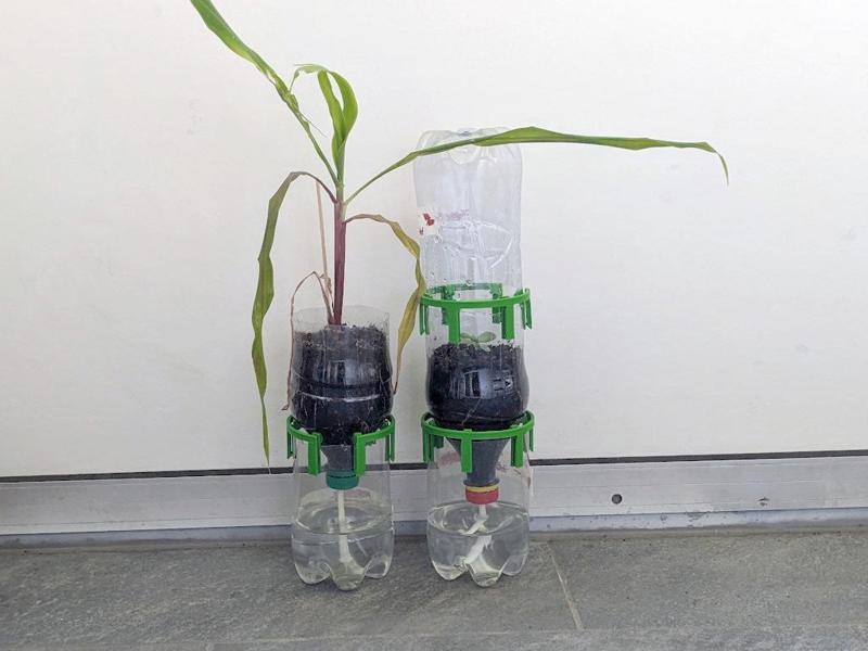 PET-bottle seed starter distance tool / greenhouse