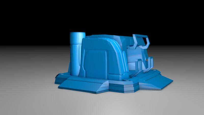 starcraft 2 supply depot 3d model
