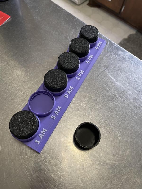 6x per day pill container