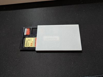 SDWallet, aka credit card sized SD card holder