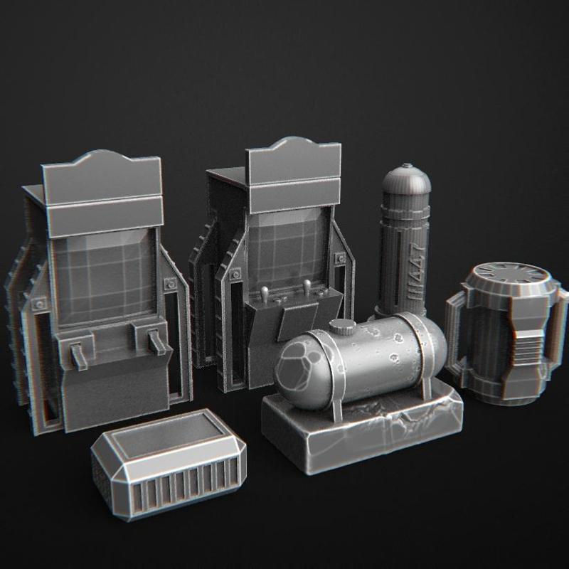 assets cyberpunk arcade