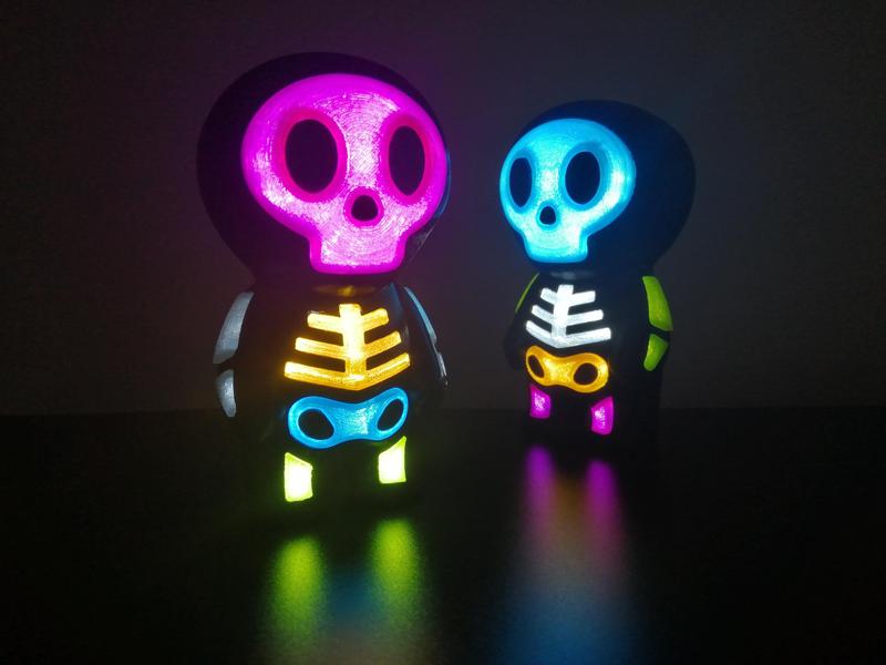 Cute Skull battery holder