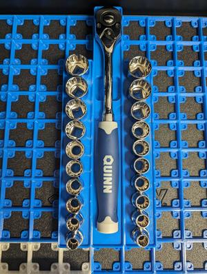 Gridfinity Tray for 1/2" Drive Quinn Ratchet
