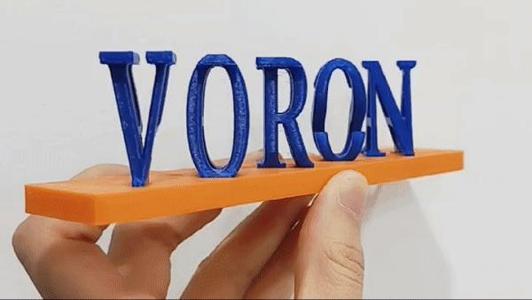 Voron - Prusa Dual Letter Illusion