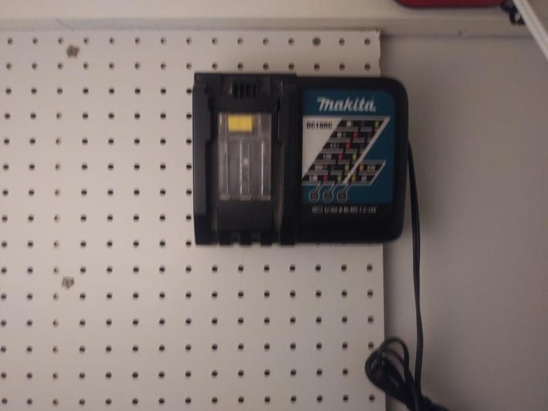 Makita Peg Board Charger Holder mount