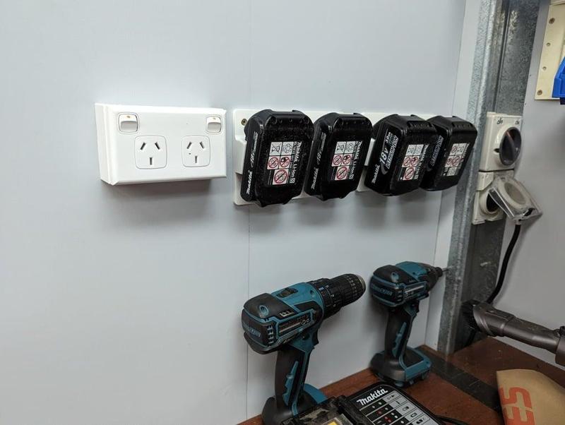 Makita Battery wall mounts