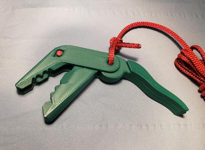 Dino-Clip with hole for Lanyard