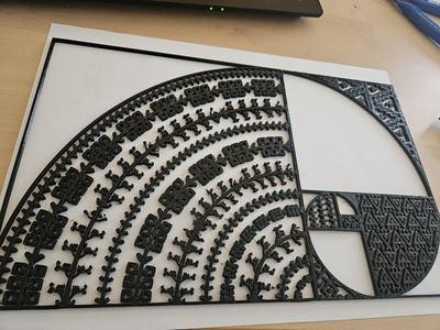 TURKISH MOTIFS FIBONACCI WALL ART