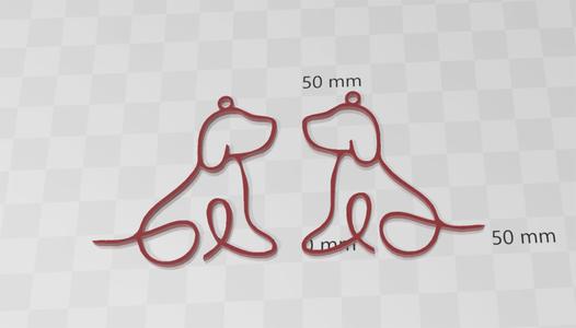 Cute elegant dog earrings.