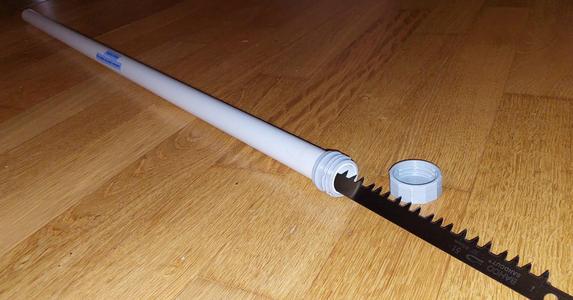 Threaded cap for 25mm tube