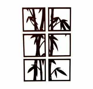 Multi-frame wall decoration: Bamboo