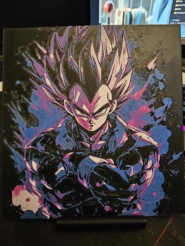 Vegeta Dragonball - HueForge
