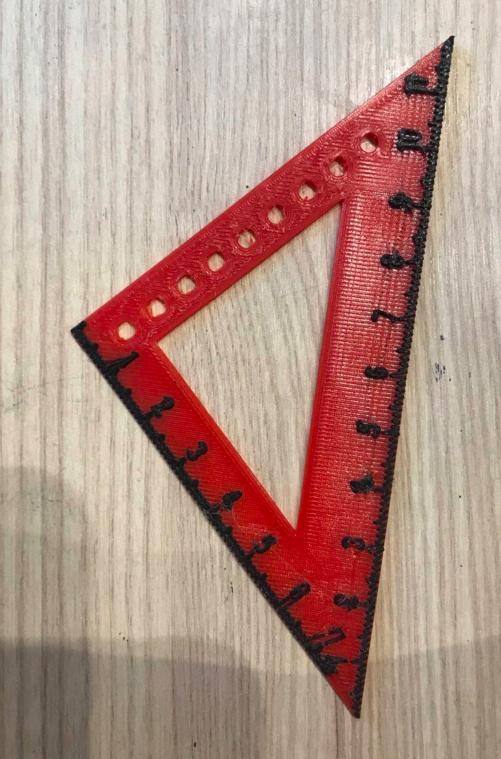 Setsquare/Geodreieck 45º