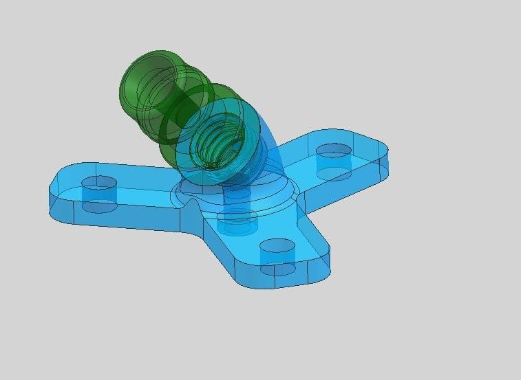 Hose connector for lawn mower