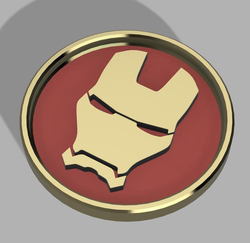 Coasters with Marvel logos