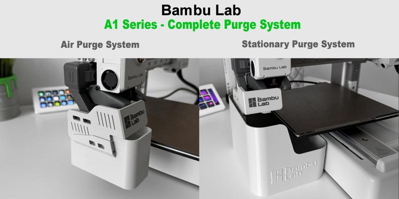 Bambu Lab A1 Series - Complete Purge System - Poop Bin - Trash Bin - Purge  Deflector